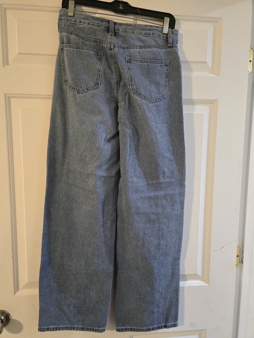 Ashley Mason Light Blue Straight-Leg Jeans with Pearl Accents - Picture 2 of 4